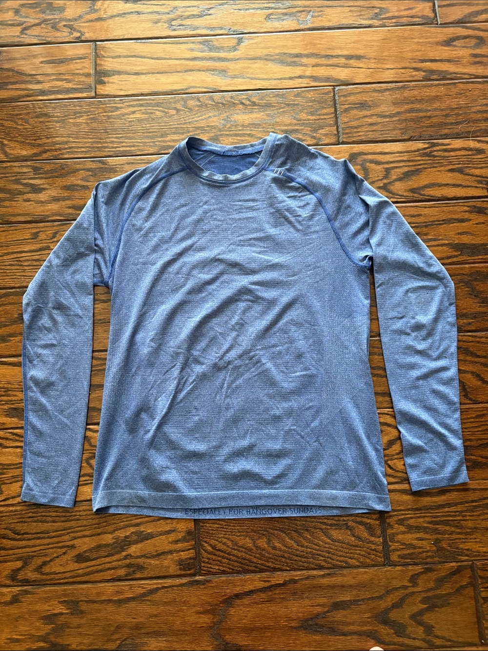 Lululemon Men's Lightweight Long-Sleeve Athletic Tee - Blue